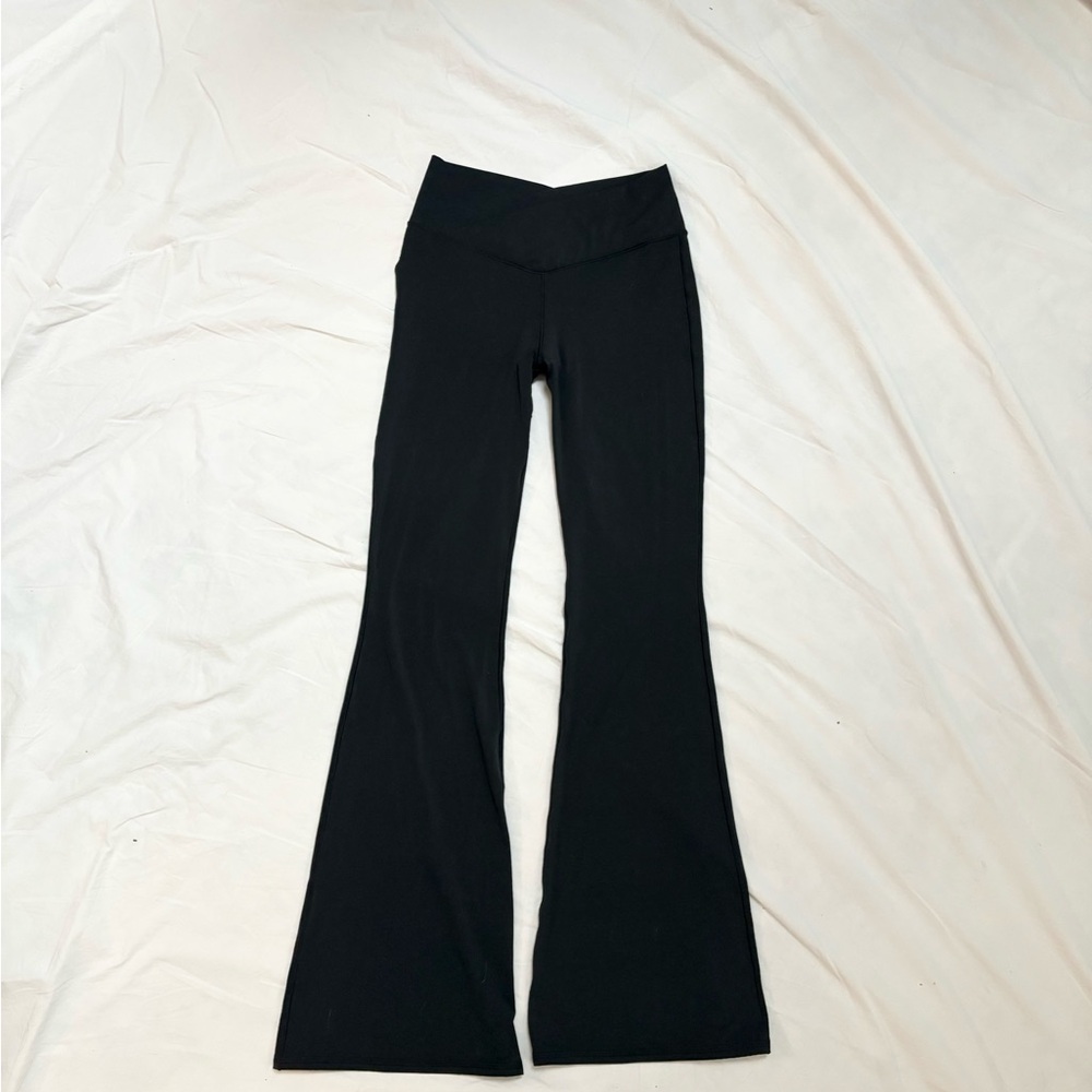 Flared Black Leggings